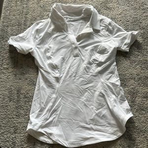 Lululemon White Polo Worn once Size 0